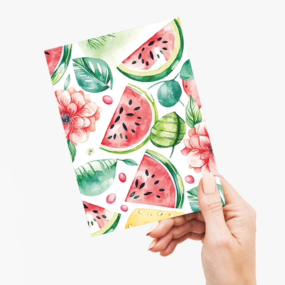 Watermelon pattern - Greeting Card