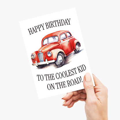 Coolest kid on the road! - Greeting Card