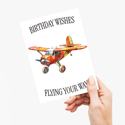 Birthday wishes flying your way! - Greeting Card