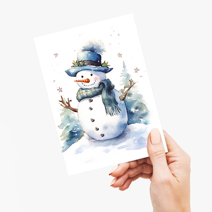 Snow man - Greeting Card