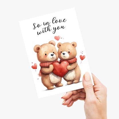 So in love with you teddy bears - Greeting Card