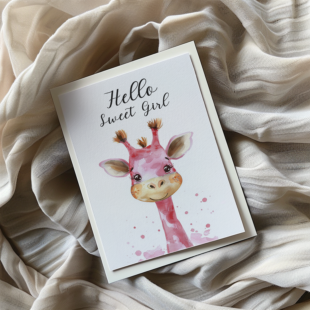 Hello sweet Girl - Greeting Card