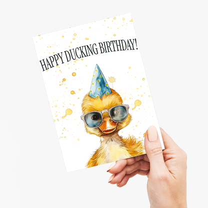 Happy ducking birthday! - Greeting Card