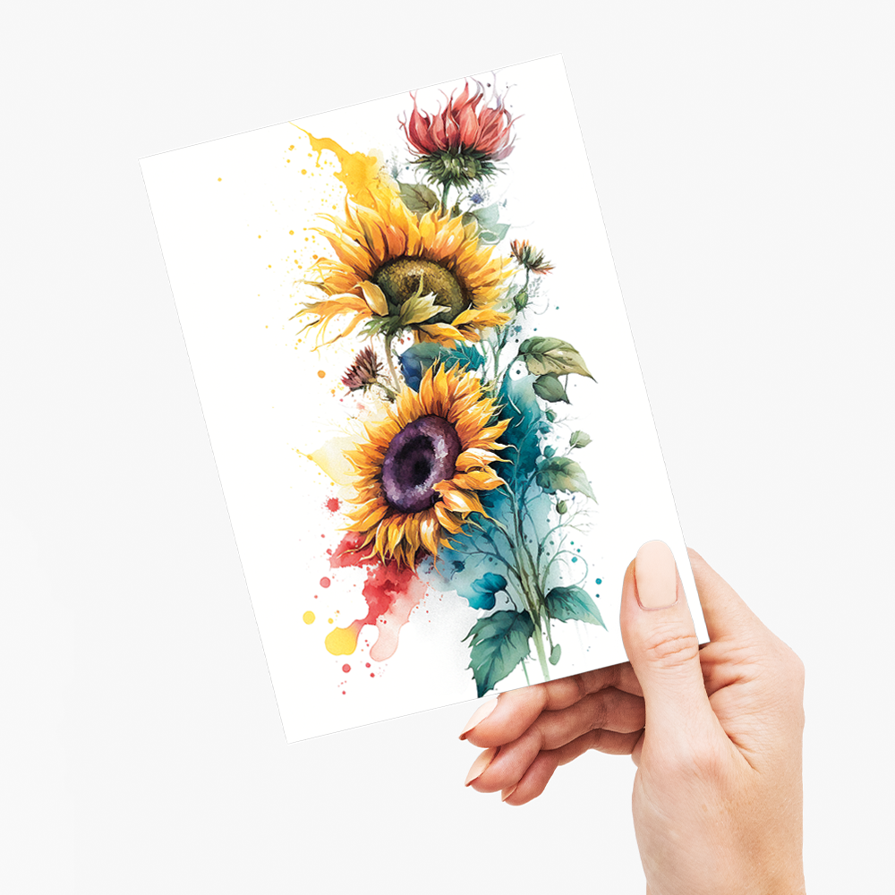 Sunflowers I - Wenskaart