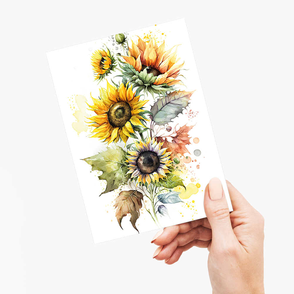Sunflowers II - Wenskaart