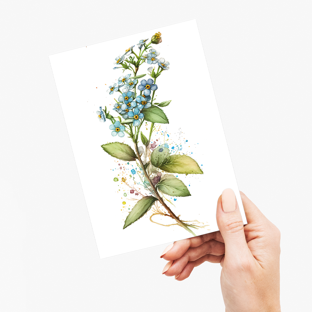 Forget me not II - Wenskaart