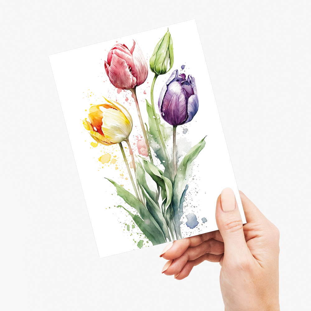 Tulips II - Wenskaart