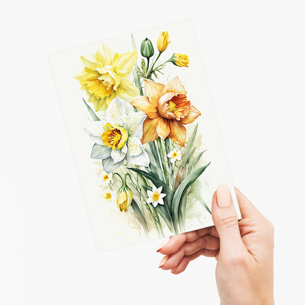 Daffodils II - Wenskaart