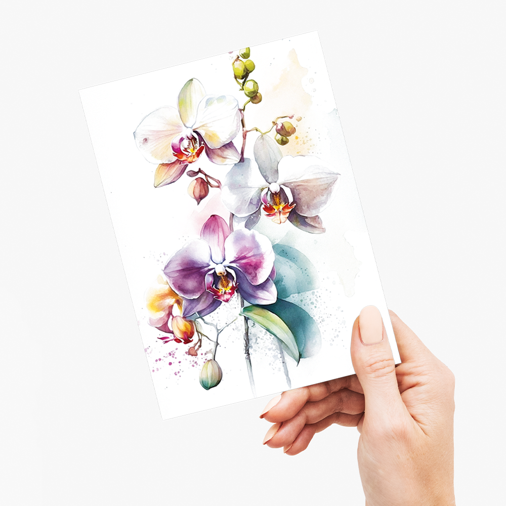Orchids III - Wenskaart