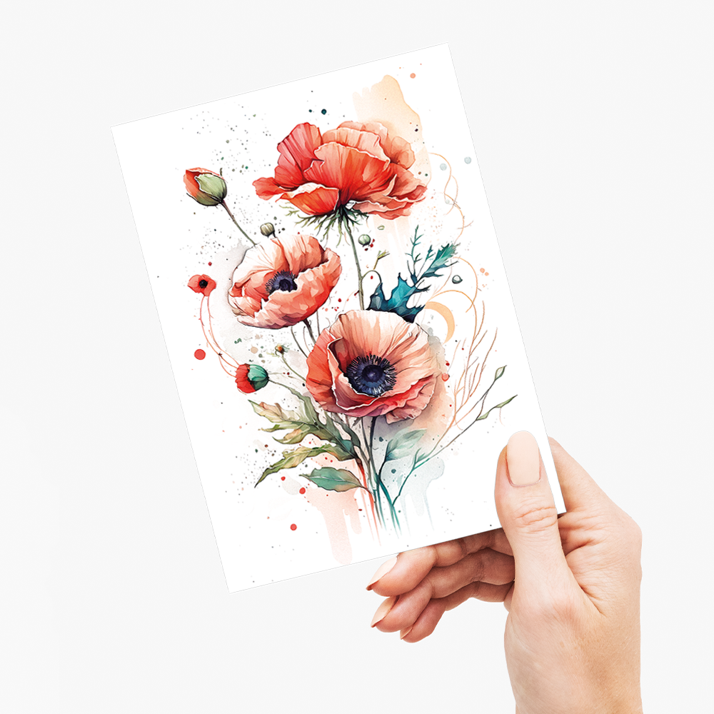 Poppies I - Wenskaart