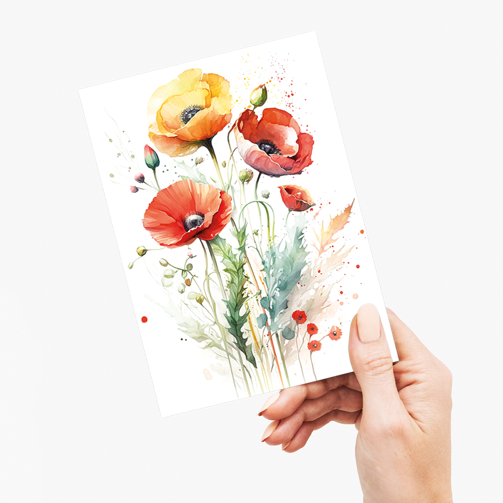 Poppies III - Wenskaart