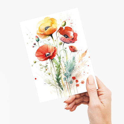 Poppies III - Wenskaart