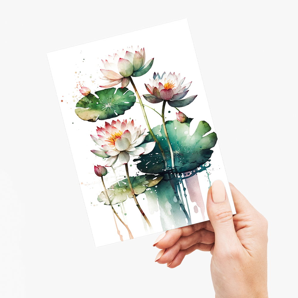 Water Lillies I - Wenskaart