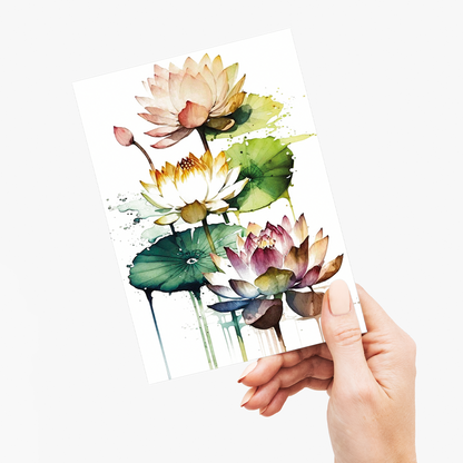 Water Lillies III - Wenskaart