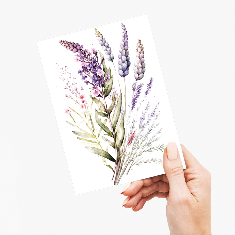 Lavender 3 - Wenskaart