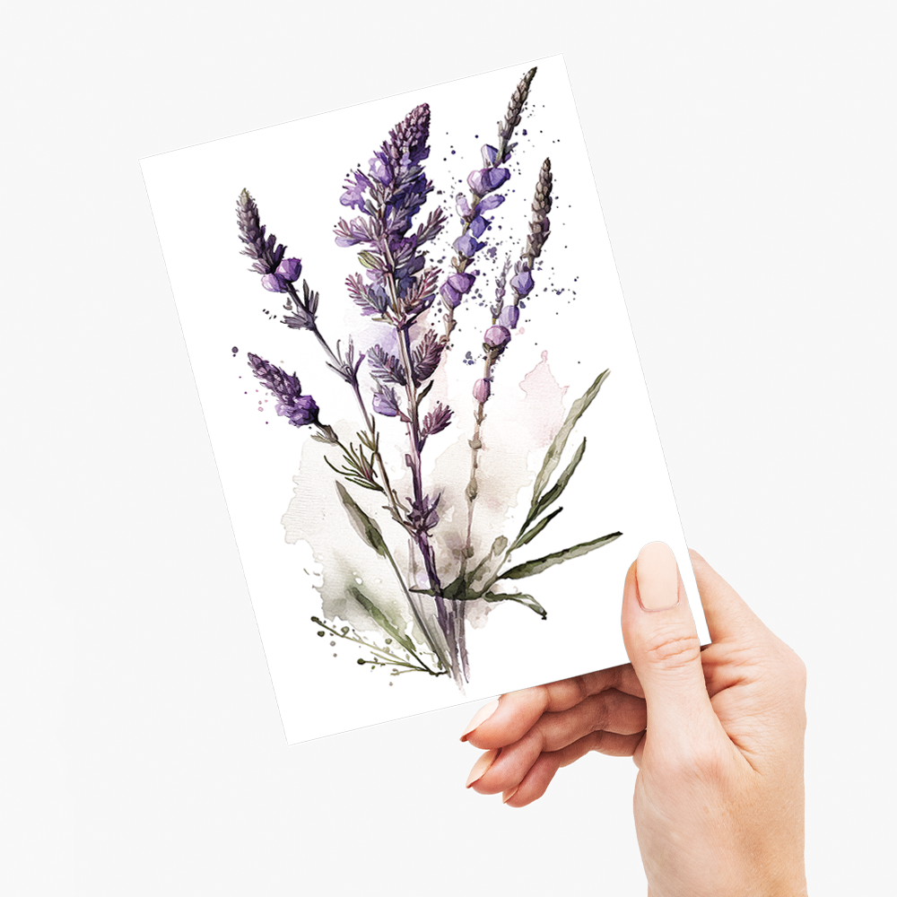 Lavender 4 - Wenskaart