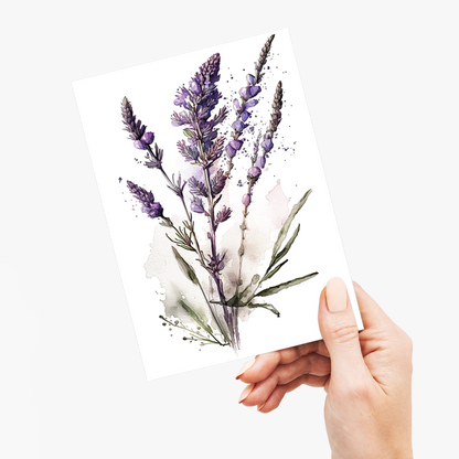Lavender 4 - Wenskaart