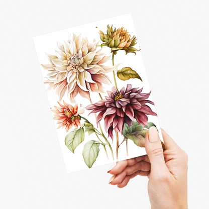 Dahlia's 2 - Wenskaart