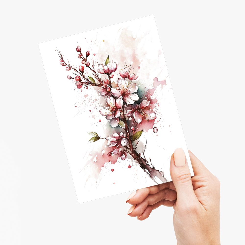 Cherry blossoms 4 - Wenskaart