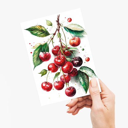 Red Cherries 1 - Wenskaart