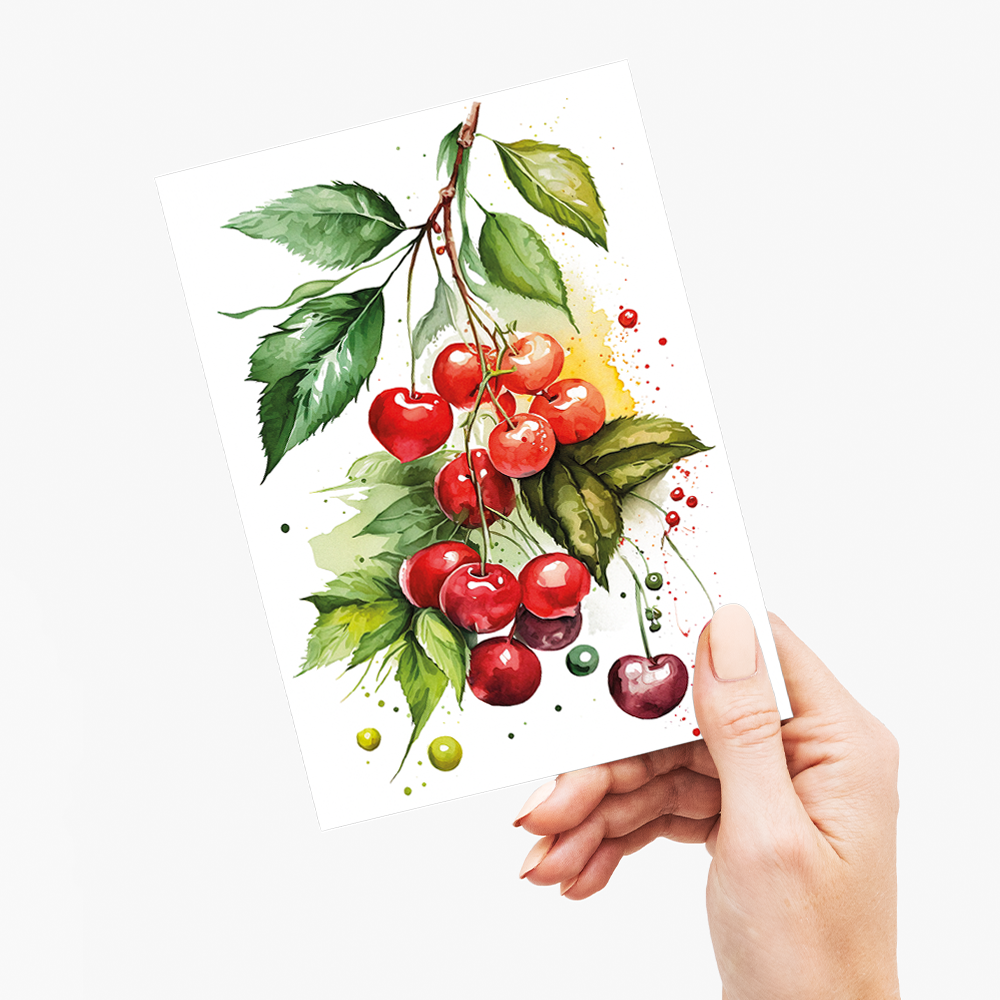 Red Cherries 2 - Wenskaart