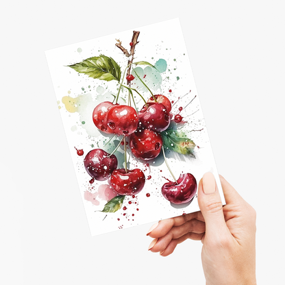 Red Cherries 4 - Wenskaart