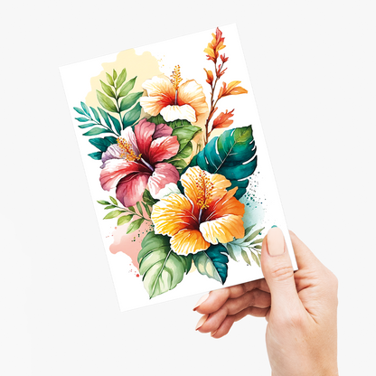 Hawaiian Hibiscus 4 - Wenskaart