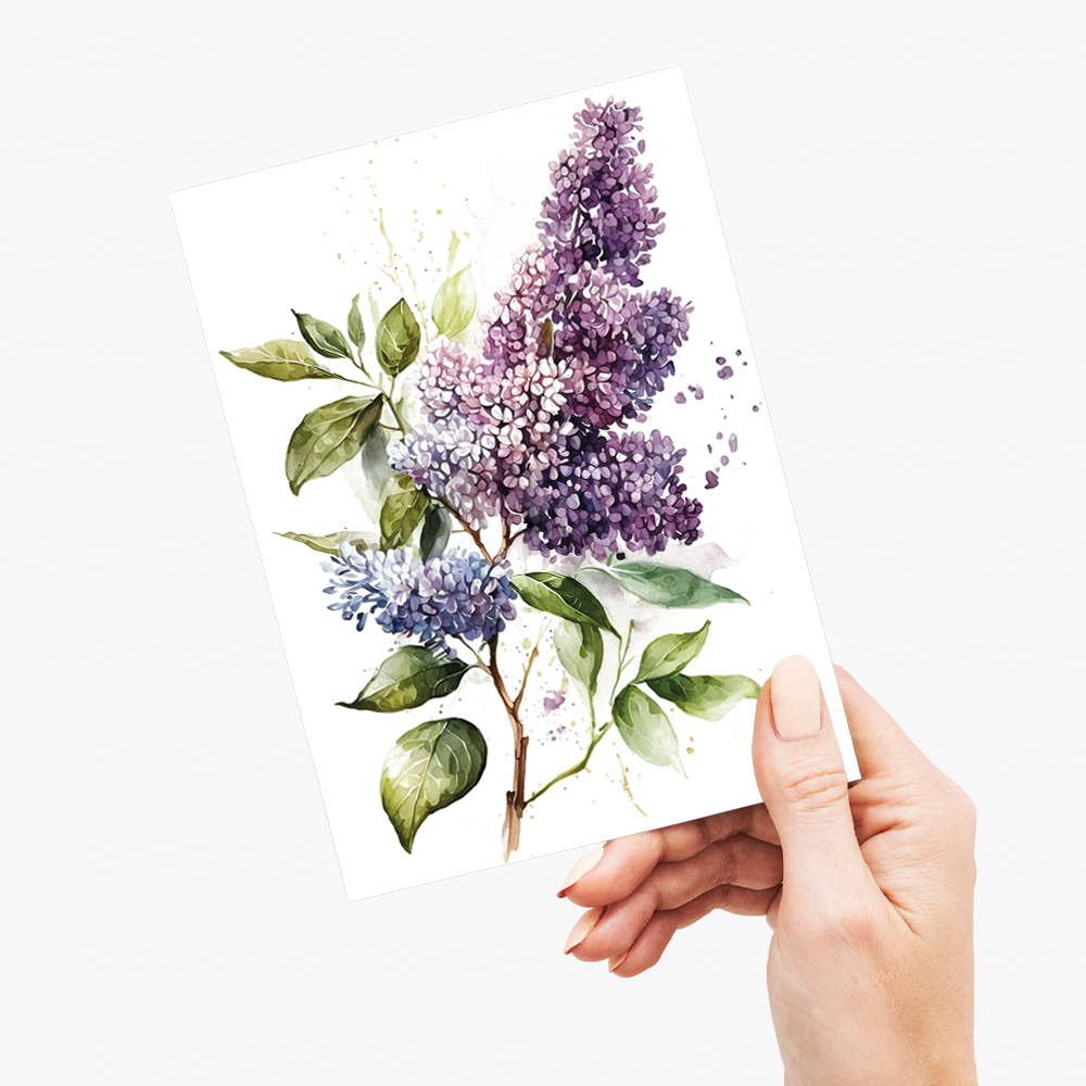 Lilacs 1 - Wenskaart