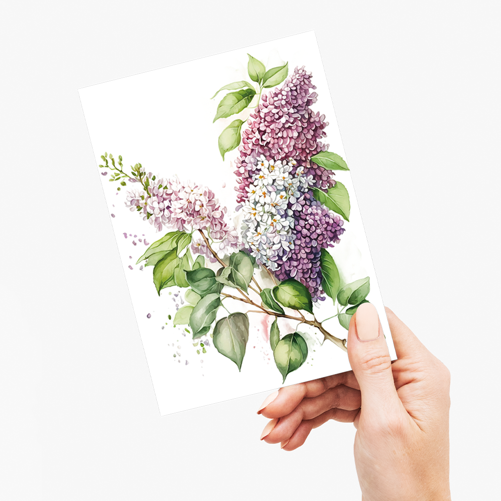 Lilacs 2 - Wenskaart