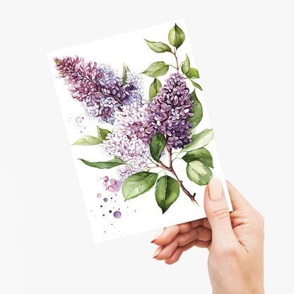 Lilacs 3 - Wenskaart