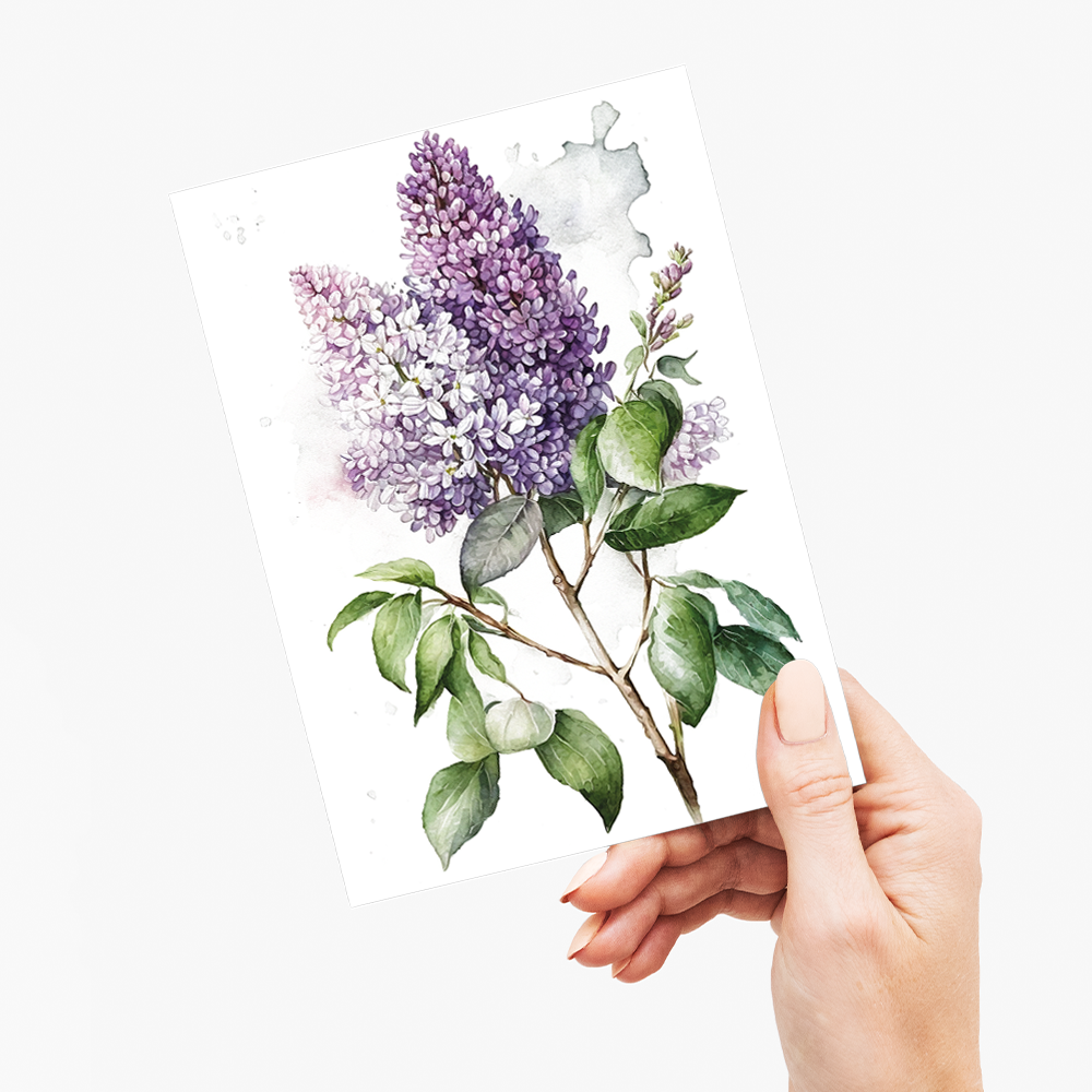 Lilacs 4 - Wenskaart