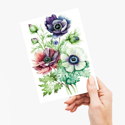 Anemone 3 - Wenskaart