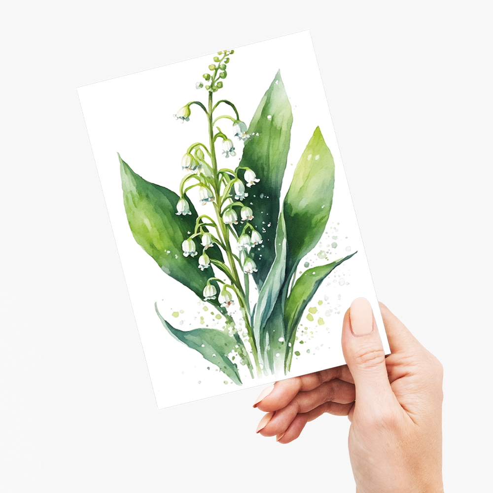 Lily of the valley 4 - Wenskaart