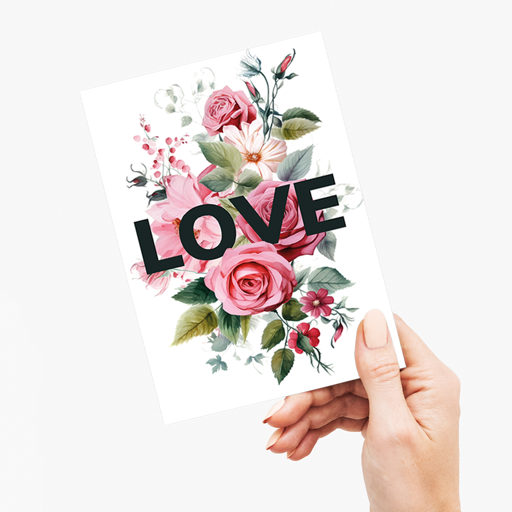 Love Roses - Wenskaart