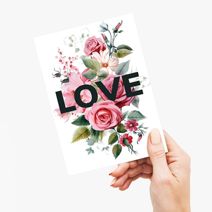 Love Roses - Wenskaart